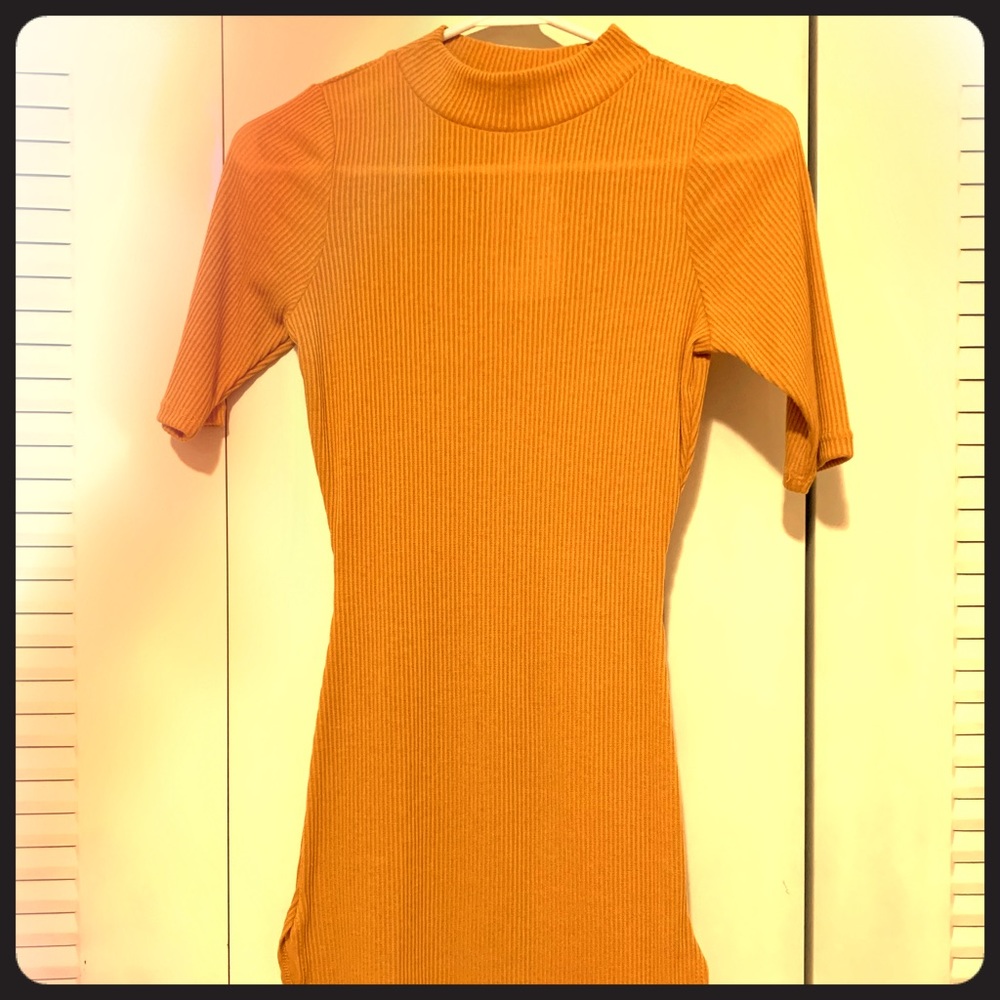 3/4 sleeve mini dress